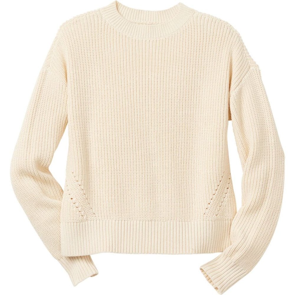 Heritage Shaker Stitch Sweater in Birch